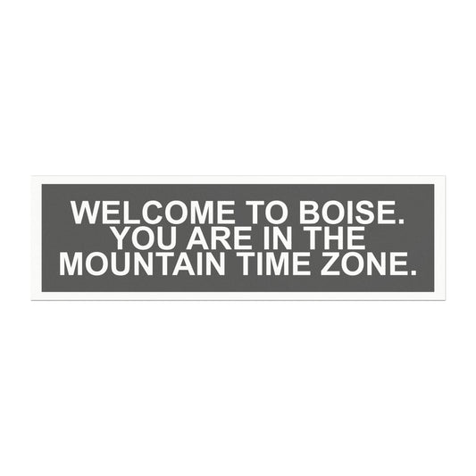 Boise Mountain Time Zone Car Magnet